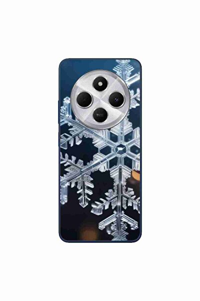 OEM Case compatible with Xiaomi Redmi 14C Silicon Gel Tpu Model Big Snowflake