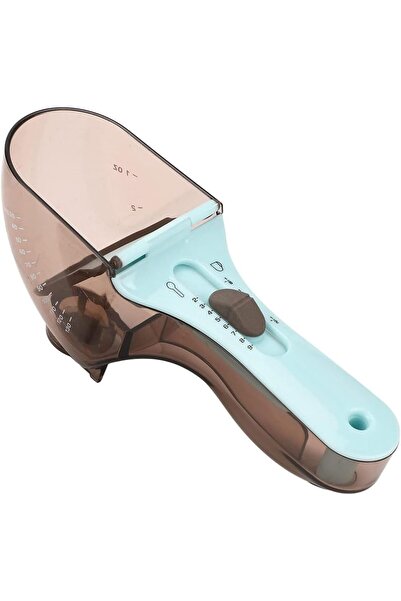 Arabest Dog Cat Food Scoop, Multi Functional Spoon with Adjustable Scale, Mag...