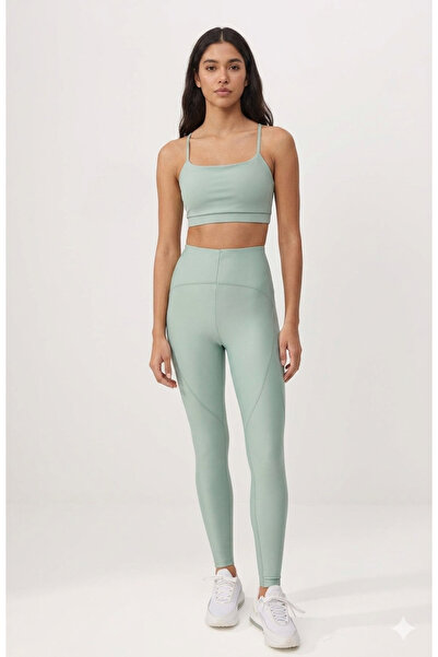 Miss Prova Knitted Sports Leggings with Recovery Stitching Detail Missta2515