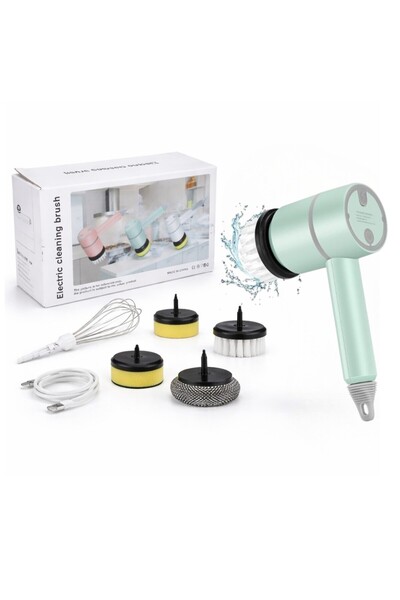 Zenorius Perie Electrică de Curățare 20.5x8cm, cu Rotație si 5 Accesorii Inte...