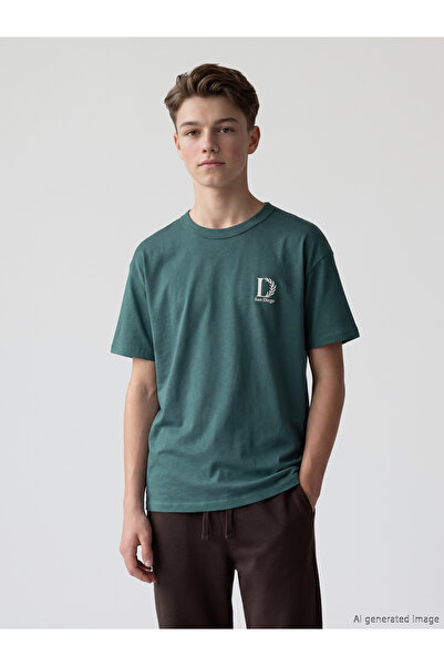 LC Waikiki Tricou de băieți cu guler rotund, imprimat, moale la atingere