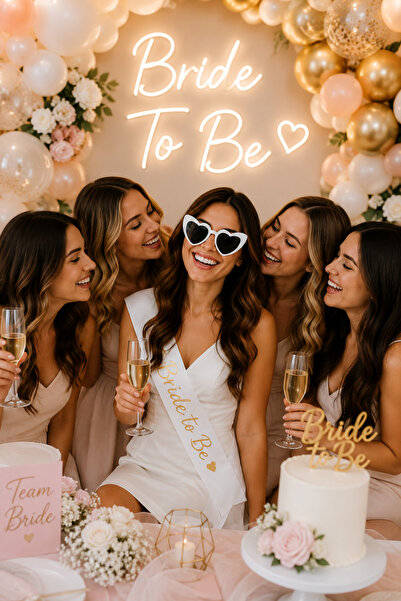 Happyland White Heart-Shaped Bride to Be Bridal Glasses, Bridal Party Accesso...