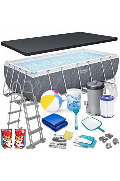 BESTWAY Piscină de grădină cu cadru 404 x 201 x 100 cm 18-în-1 56721
