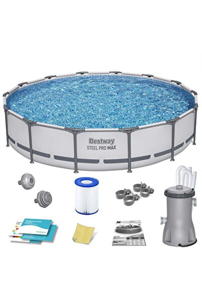 BESTWAY Piscină de grădină cu cadru 427 x 84 cm 10-în-1 56595