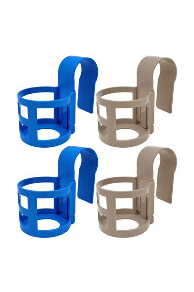 Choice1 2pcs Blue 2pcs Grey 2/4pcs Pool Side Hanging Storage Shelf PP Plastic...