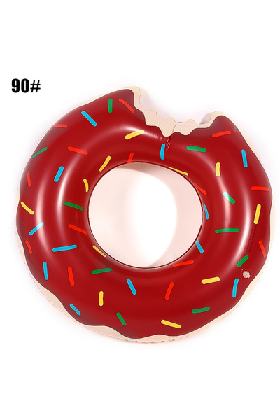 Choice1 90-Khaki Inflatable Donut Swimming Ring Safe Pool Float Summer Outdoo...