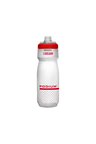 Camelbak PODIUM BIKE BOTTLE 700ML - أحمر شفاف