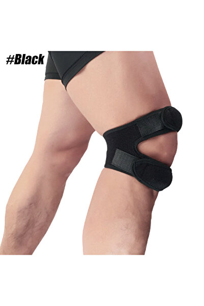 Choice1 Black-1PCS 1PCS Dual Patella Knee Brace Support Strap – Adjustable Ne...