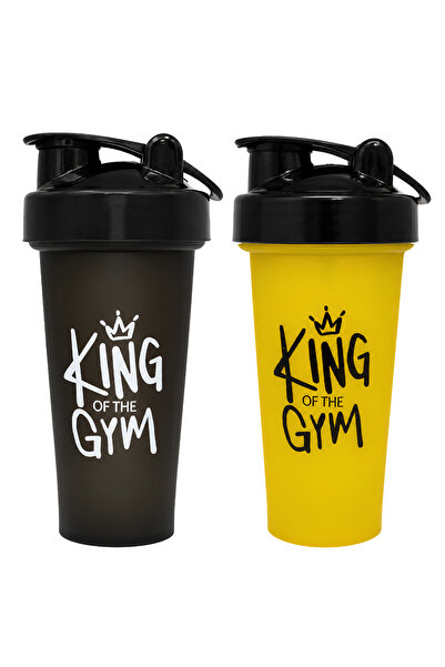 COOL PLASTİK King Of The Gym Shaker 650 ML Ölçekli ve Sızdırmaz Kapaklı Prote...