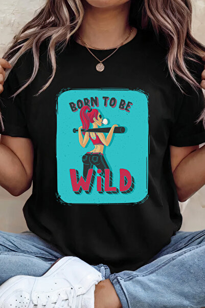 Sarah's Boutique Women's T-shirt – 100% cotton – Born Wild