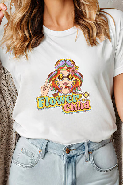 Sarah's Boutique Women's T-shirt – 100% cotton – Flower Child
