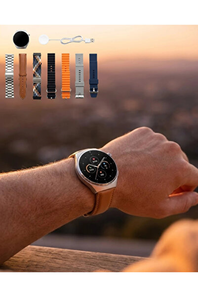 ARMÜZ 7 Kordonlu Akıllı Saat Bluetooth Arama Bildirim Ve Spor Takip Özellikli