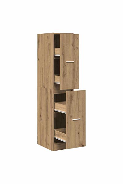 vidaxl Dulap de farmacie, stejar artizanal, 30x41x144,5 cm, lemn stratificat