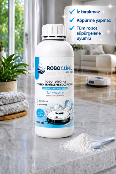 Roboclinic Roborock Robot Süpürgeler İle Uyumlu Deterjan Solüsyonu ( Yüzey Te...