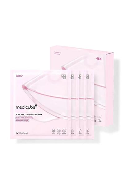Medicube PDRN Pink Collagen Gel Mask 4x28gr – Μάσκα Σύσφιξης & Λάμψης με Κολλ...