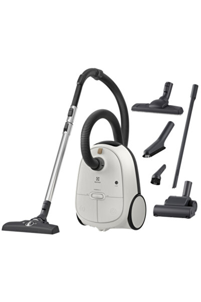 Electrolux Hygienic 600 EB61H6SW Bagged Vacuum Cleaner, 850W, 3.5L, 73 dB, White