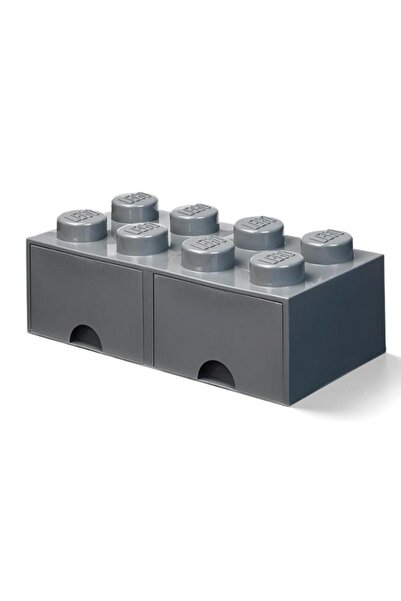 LEGO 40061754 Storage Box with Drawers, Dark Grey