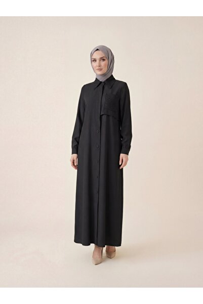Beyza Giyim 9537 Boncuk Nakışlı Ferace