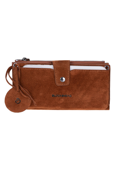 BloominBag Camel Still Lozan Hakiki Süet Çapraz Askılı Telefon Bölmeli Cüzdan...
