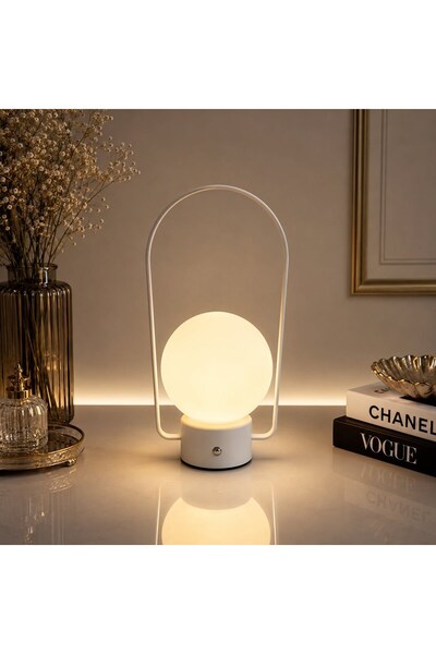Senin Dükkanın Minimalist Taşınabilir Şarjlı Dokunmatik Led Masa Lambası Başu...