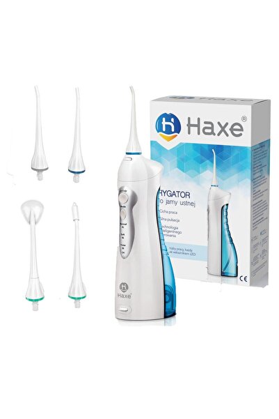Haxe HX721 Portable Rechargeable Oral Irrigator, 3 Pressure Levels, 4 Tips, 1...