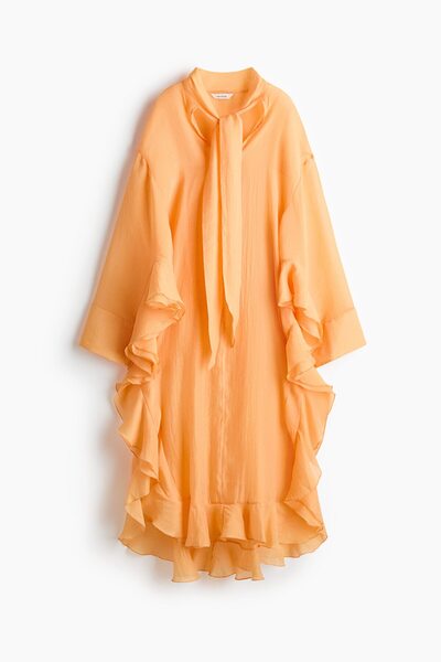 H&M Lyocell Karışımlı Kaftan Elbise