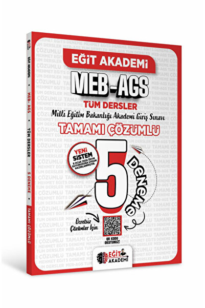 Eğit Akademi 2026 MEB AGS Tamamı Çözümlü 5 Deneme Mehmet Eğit