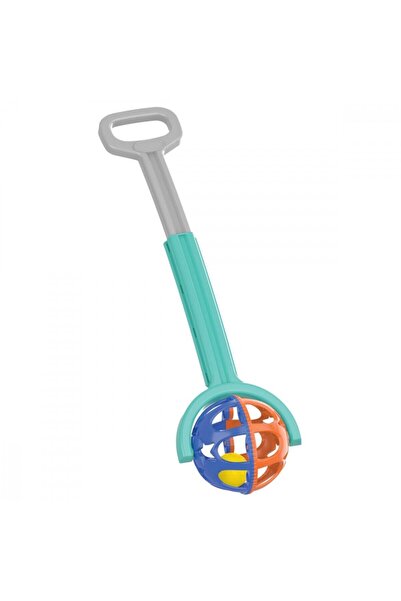 PİLSAN Jucarie de impins cu zornaitoare Rattle Blue/Orange