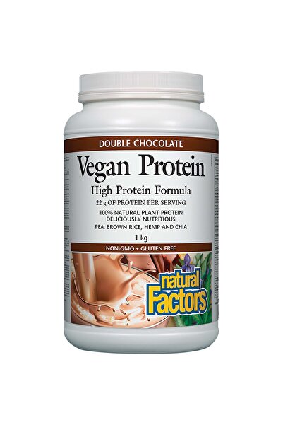 Natural Factors Vegan Protein Powder, 1 kg, Milk Chocolate