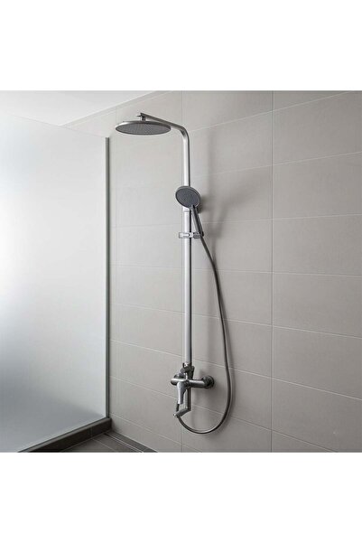 Milano Charming Rain Shower Column Gun Metal Complete Set