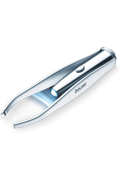 Beurer مجموعة أدوات التجميل مع مرآة جيب مضاءة، ملقط مضاء، قلم مانيكير HL05