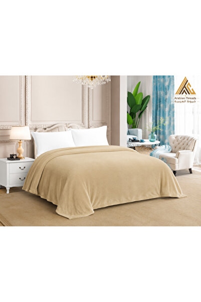 Arabian Threads Luxury Fleece Blanket – 200×220 cm | Ultra-Soft Blanket for Two