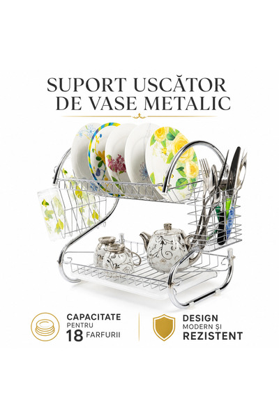 stuffix Suport uscator de vase, metal