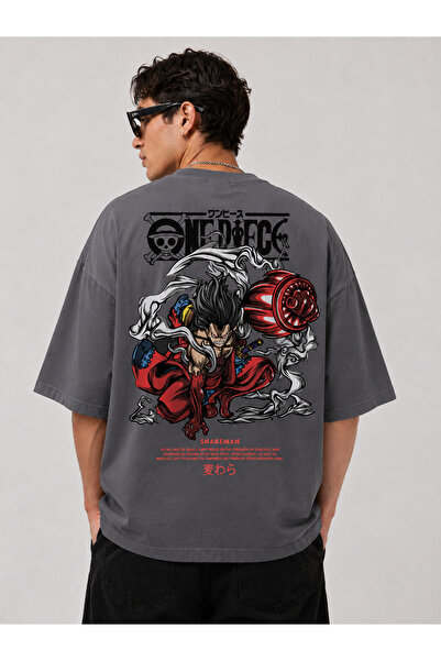 Nulivez One Piece Monkey D. Luffy Snakeman Oversize Unisex T-Shirt |   Anime ...