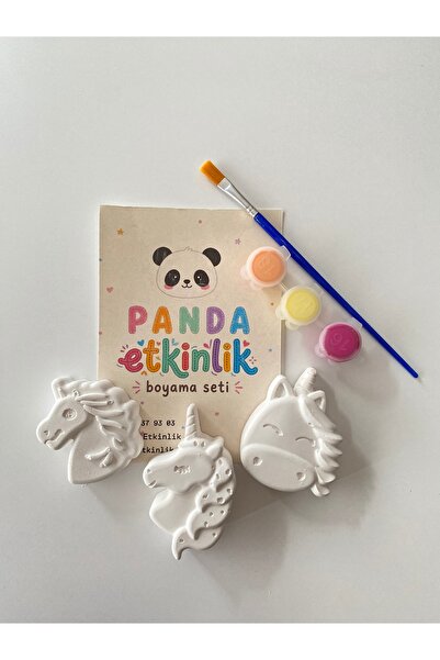 Panda Etkinlik 3’lü unicorn boyama seti