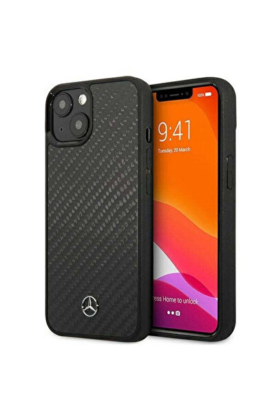 MERCEDES Husă MEHCP13SARMRE pentru iPhone 13 mini 5.4 ", neagră, carbon, rigi...
