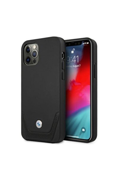 BMW Husă BMHCP12LRSWPK din piele perforată, pentru Apple iPhone 12 Pro Max, n...