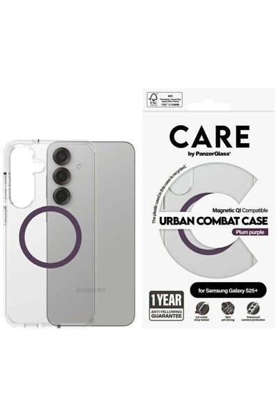 Panzer Glass CARE by PanzerGlass Husă Flagship Urban Combat Purple QI pentru ...