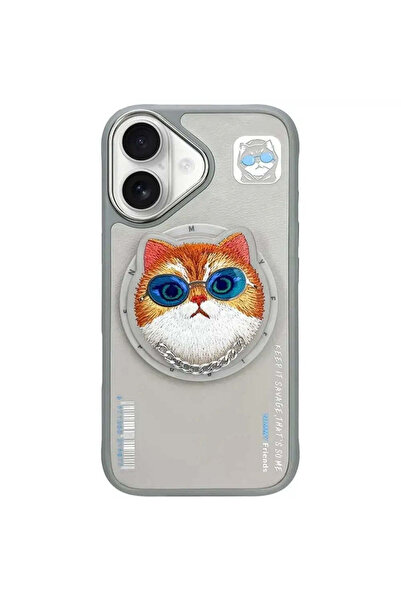Nimmy Husă Ochelari Pisică Cool MagSafe pentru iPhone 16 - gri