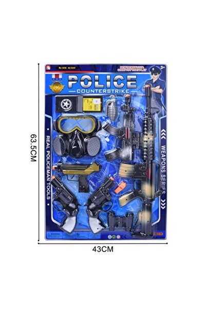 PlayFun Jucărie Set mega-jucărie polițist Police Counterstrike, ma Interactiv...