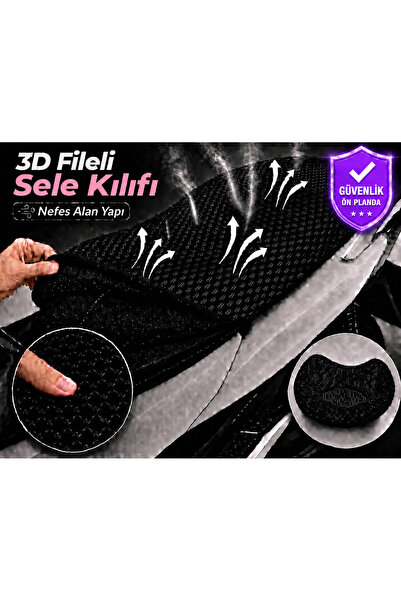 Vi Caro Husă șa motocicletă Falcon Turtle 50 Husă șa cu plasă 3D Protecție șa...