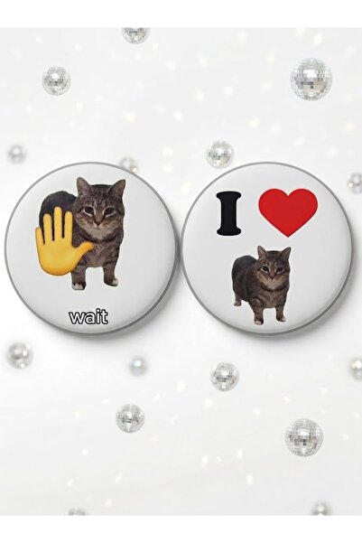 Fivy 2’li Set OİİA Cat Rozet Seti