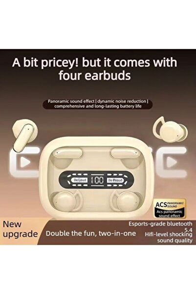 GENERAL 【New Upgrade】Esports-Grade Bluetooth 5.4 True Wireless Earbuds – 4 Ea...