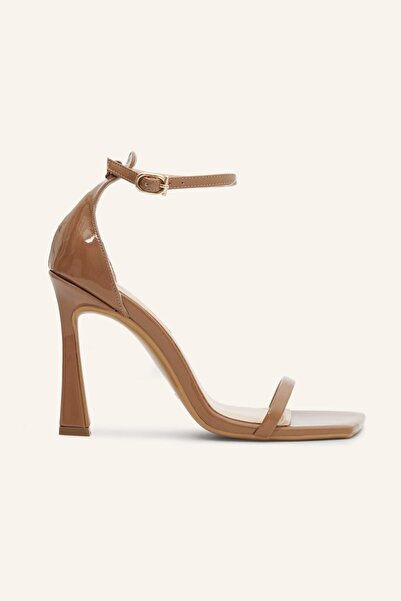 MARCATELLI Camel Rugan Topuklu Sandalet