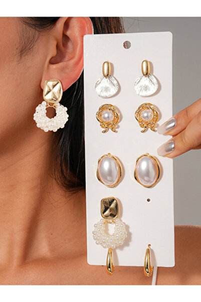 Take Two By Styli Set of 5 - Assorted Embellished Earrings