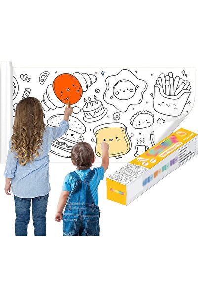 Bukela Drawing Roll Paper for Kids, Coloring Paper Roll DIY Painting Color Fi...