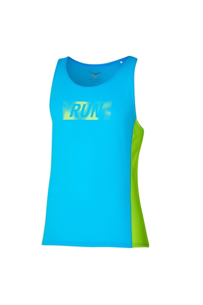 MIZUNO Ανδρική Μπλούζα Τρεξίματος DryAeroFlow με Γραφικό Σχέδιο SS 2024 - Μπλ...