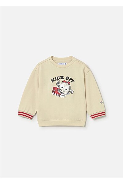 MAYORAL Baby Boy Patterned Sweatshirt Cream 1402
