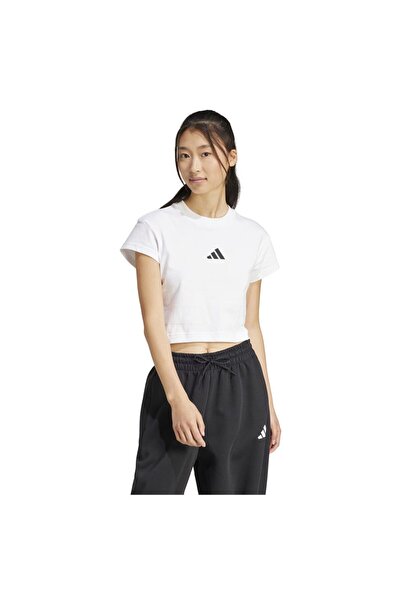 adidas Tricou de damă cu mânecă scurtă Future Icons, cu logo mic, tip baby te...