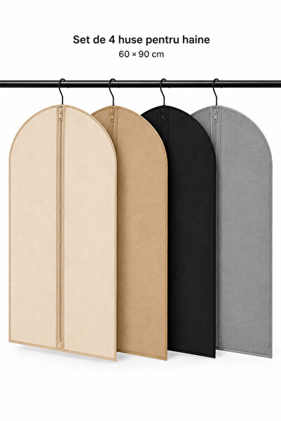OEM HomeRoy – Set 4 Huse pentru Haine, 60 × 90 cm